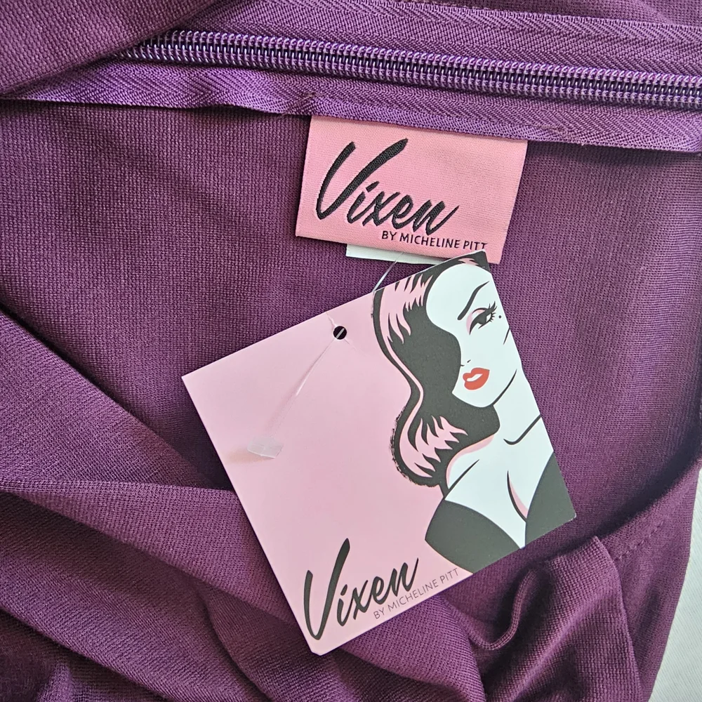 Vixen by Micheline Pitt Dess In Plum Size‎ XS - Picture 7 of 11